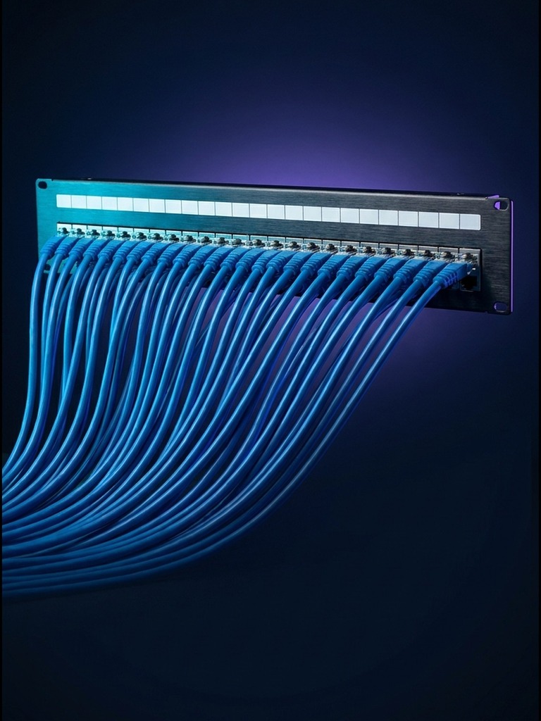 Finalização de Patch Panel Cat5e e Cat6